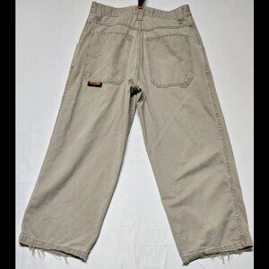 Vintage JNCO Pipes Khaki Pants 32x30 USA Made Y2K Baggy 20” Leg